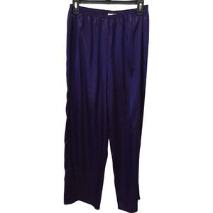 Victoria's Secret Satin Wide Leg Pull On Elastic Waist Pajama Pant Women's Small